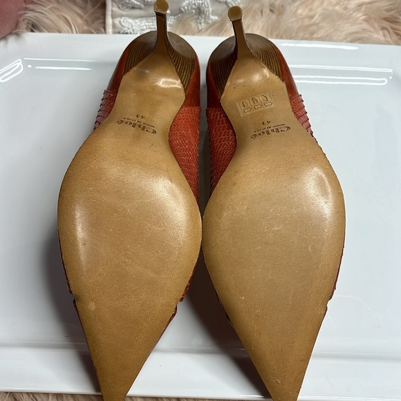 CHLOÉ PYTHON VINTAGE HEELS - Picture 4 of 11